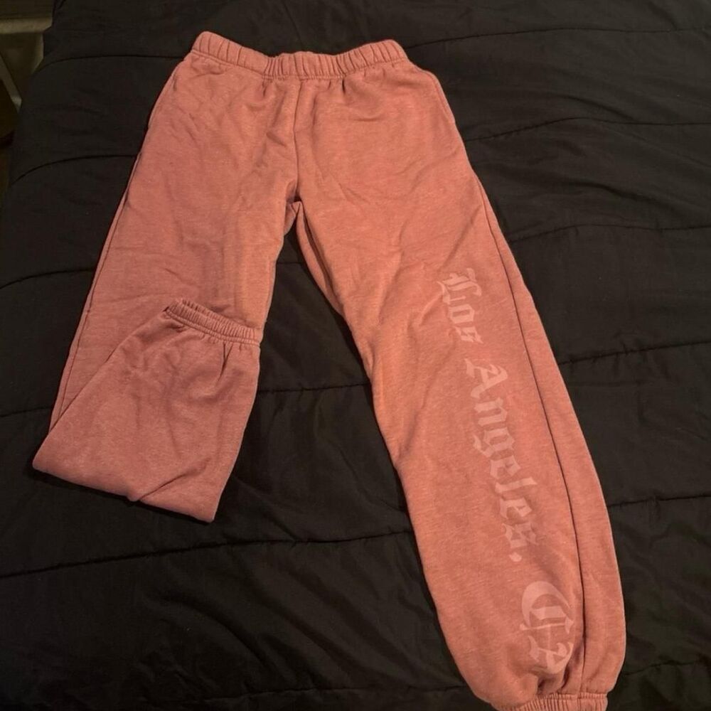 Forever-21 Women's Pink and Brown Joggers-tracksuits